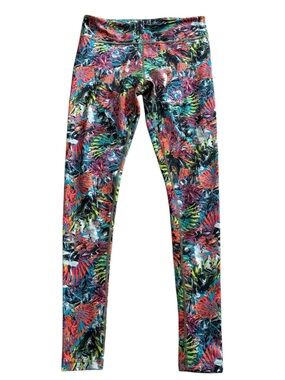 Zumba Fitness  Multicolor Tropical Print Leggings size M